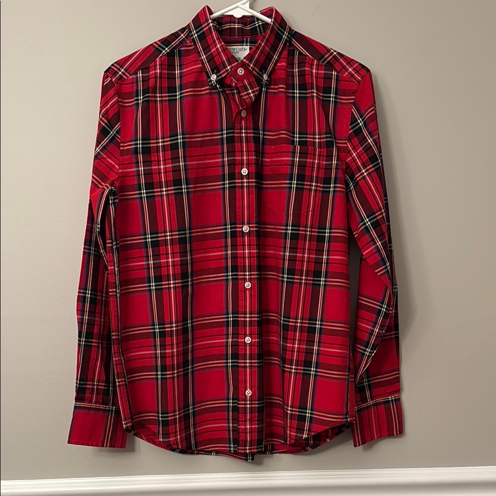 Boys Crewcuts Plaid Button Down Shirt